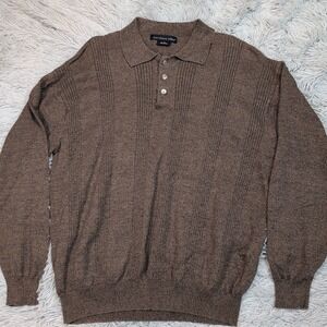 Northern Isles Shirt Mens XL Brown Career Golf Outdoors Casual Comfort Preppy